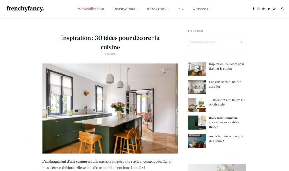 FrenchyFancy : 30 idées pour décorer la cuisine