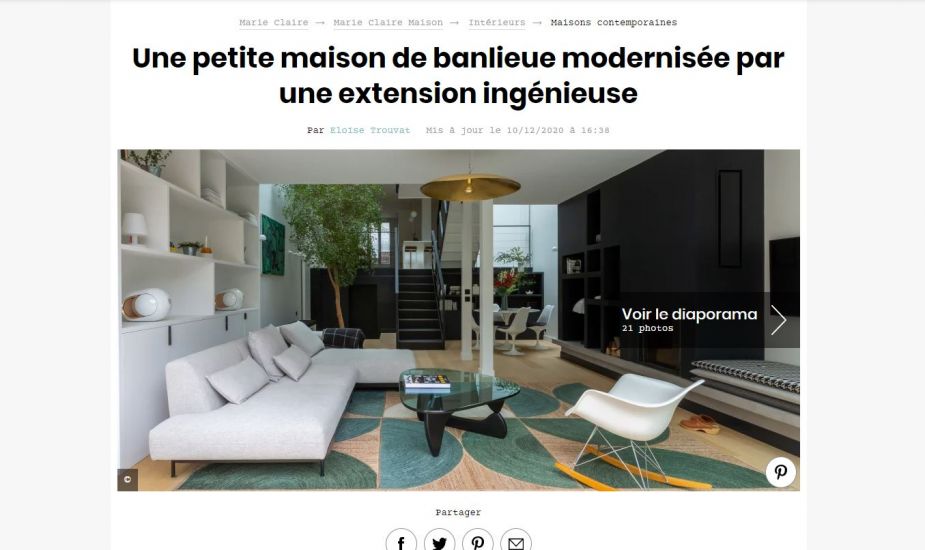 Marie Claire Maison Web - Projet Suresnes
