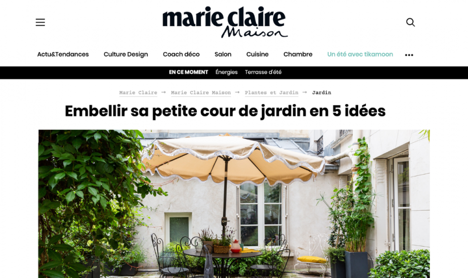 Marie Claire Maison : Embellir sa petite cour de jardin en 5 idées
