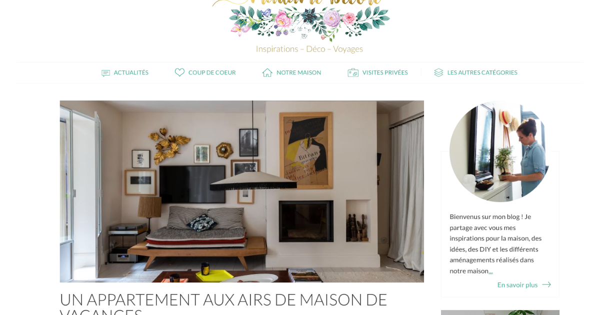 Madame Décore : Un appartement aux airs de maison de vacances ...