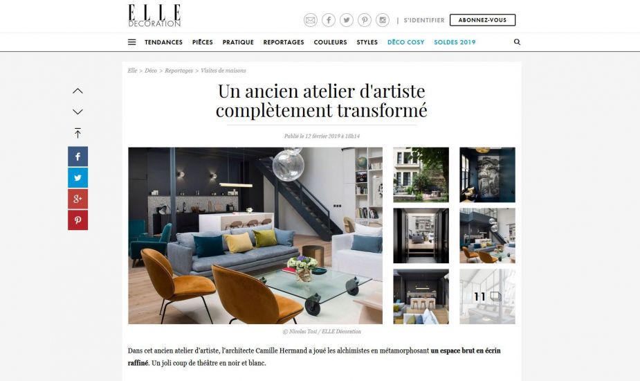 Publication ElleDeco Web