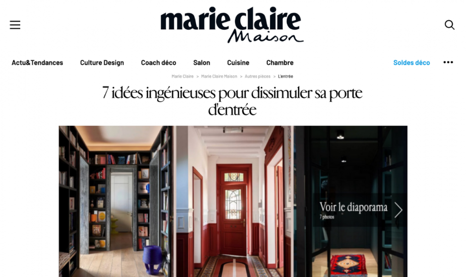 Marie Claire Maison : 7 idées ingénieuses pour dissimuler sa porte d'entrée